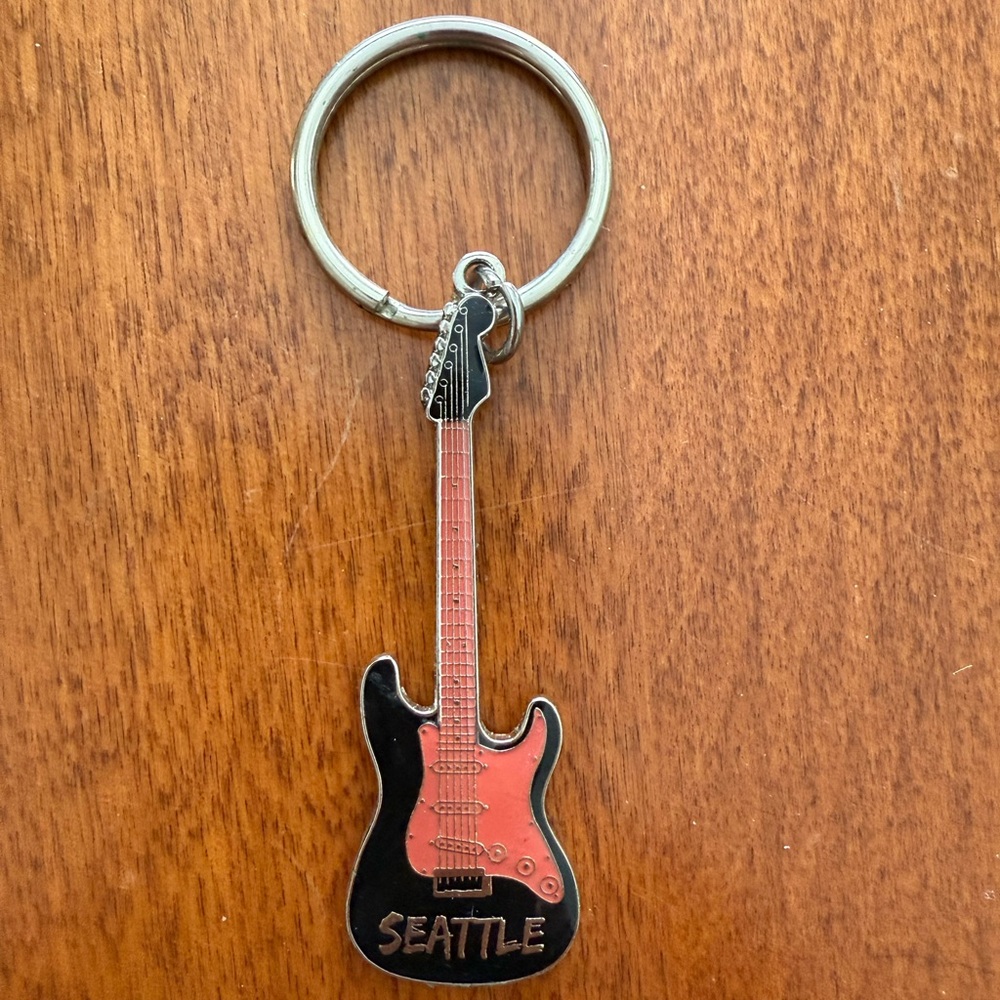 Seattle Guitar Keychain